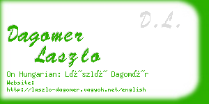 dagomer laszlo business card